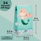24 Pack Mermaid Gift Bags with Handles for Mermaid Birthday Decorations, Goodies, Treats (5.3 x 3.2 x 9 In Under The Sea Party Bags)